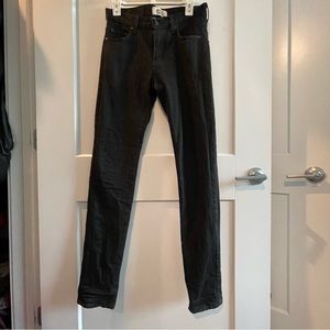 Naked and Famous Super Guy 30 black wash Very Good condition